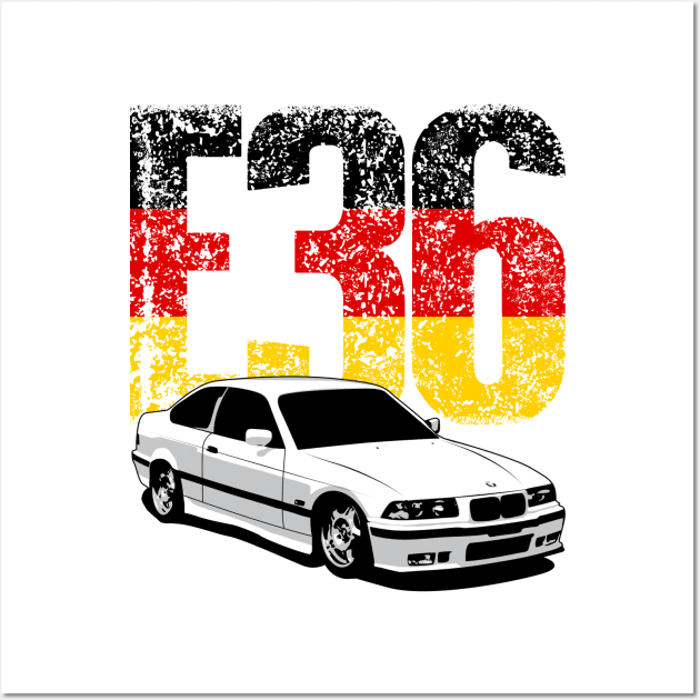 BMW M3 E36 Wall Art by mufflebox